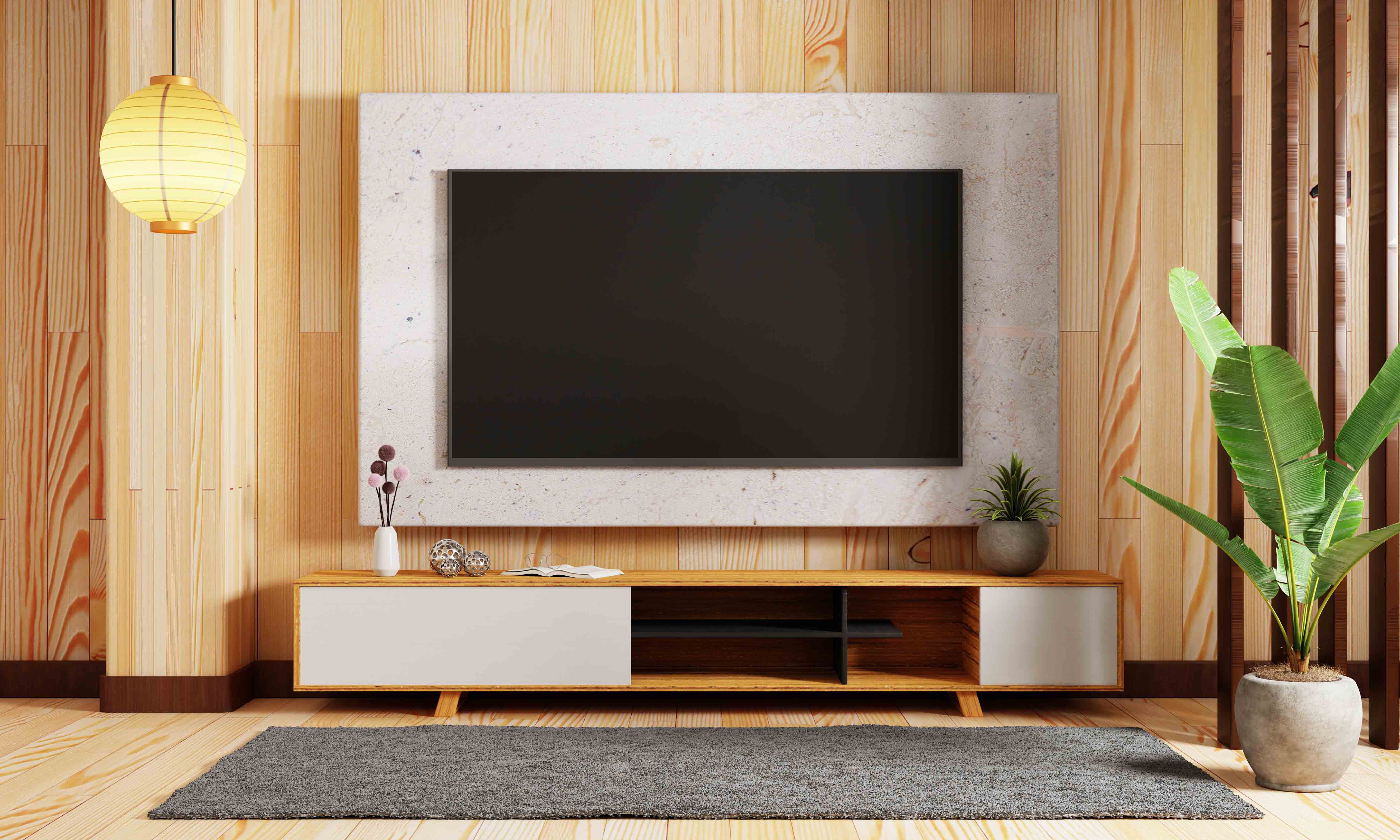 TV UNIT PANELING  Simple tv unit design, Tv unit interior design