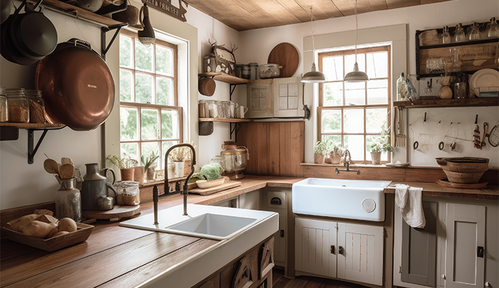 Country Cottage-Elegant Kitchen Design Styles