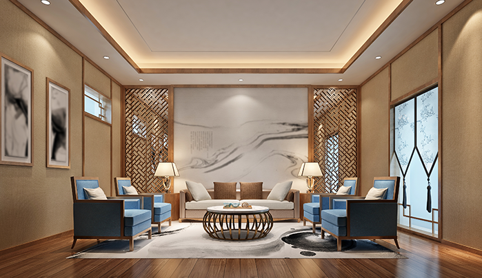 Layered Neutral Palette with Texture Play - Drawing Room Interior Design