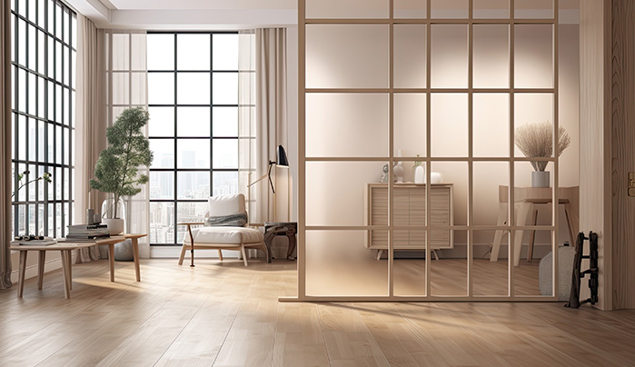 WPC Board Kitchen Partition Design -Elegant Kitchen Partition Designs