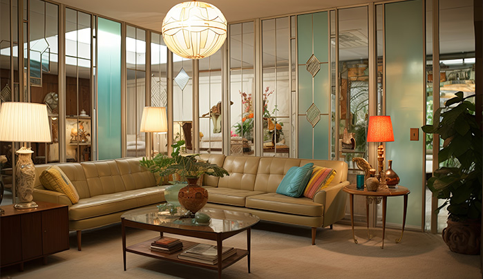 Mix and Match: Metal and Gold- Living Room Divider Ideas