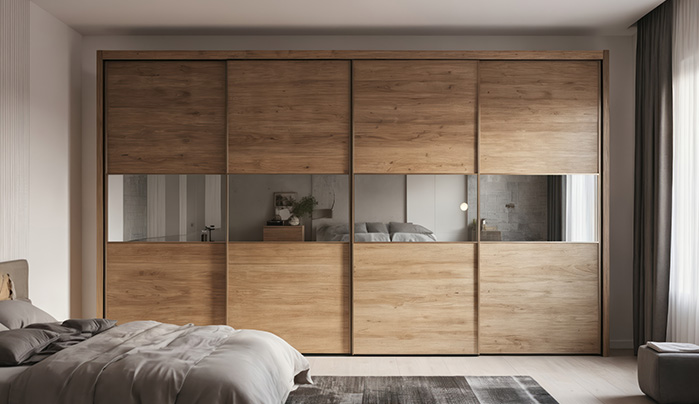 Deep Espresso Matt Solid - Stylish Sliding Wardrobe