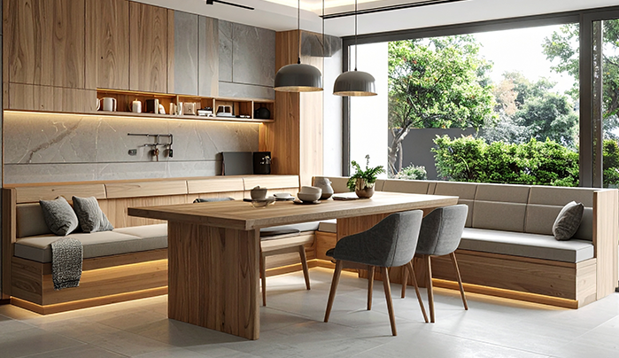 Compact Booth Design-Creative Small Dining Room Designs