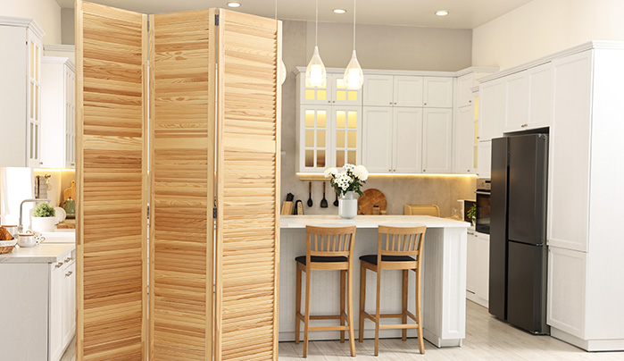 Folding Kitchen Partition Design - Elegant Kitchen Partition Designs