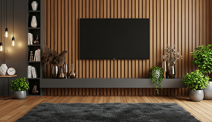 Panelled TV Unit Backdrops - Wall Panelling Designs