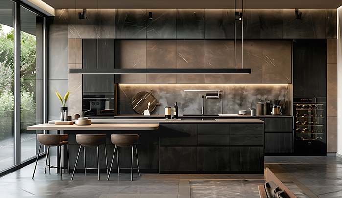 Open-Kitchen Layout-Elegant Kitchen Design Styles
