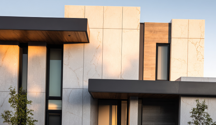Artistic Murals and Textured Paint - Exterior Wall Designs