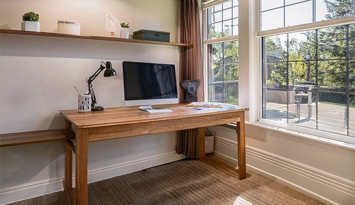 Custom-Built Wall Unit Office-Beautiful Home Office Designs