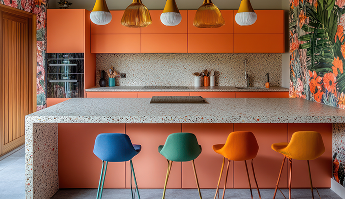 Tropical Oasis-Elegant Kitchen Design Styles