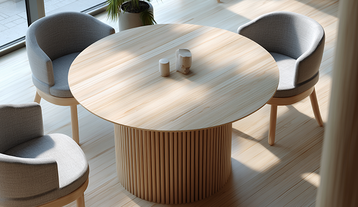 Fluted Wall Designs-Creative Small Dining Room Designs