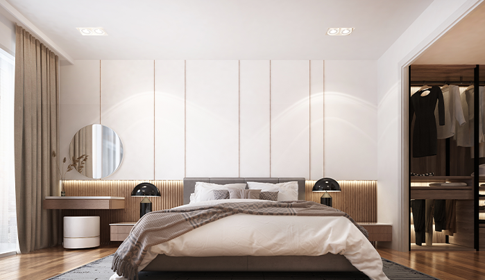Layer Your Lighting, Not Just the Bed - Bedroom Interior Design