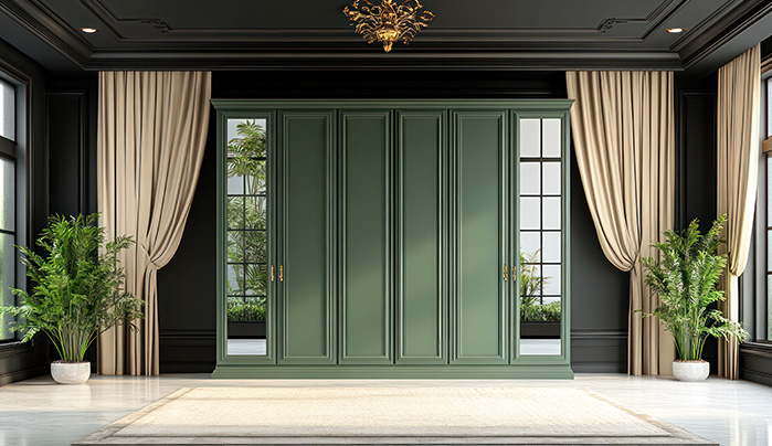 Horizontal Panelling with Routed Groove - Stylish Sliding Wardrobe
