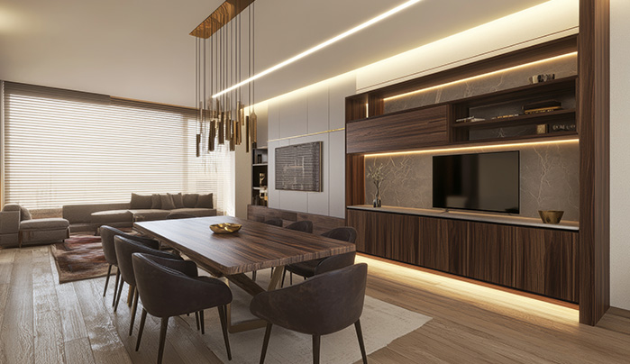 Multi-Purpose Kitchen Partition Design - Elegant Kitchen Partition Designs