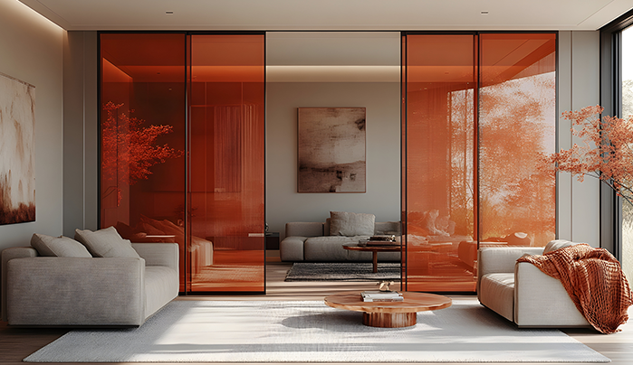 Accent Doors as a Statement Feature - Drawing Room Interior Design