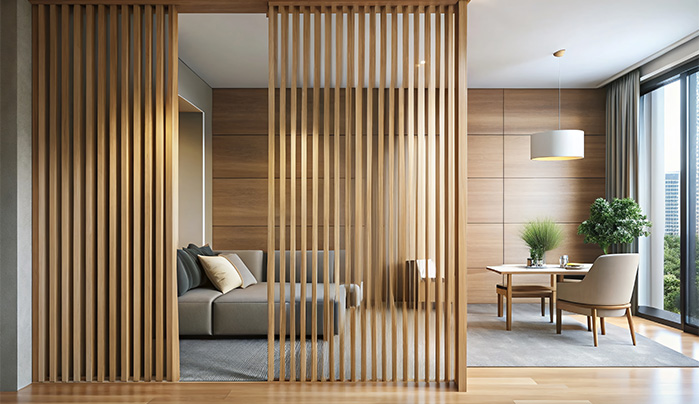 Minimalist Panels - Living Room Divider Ideas