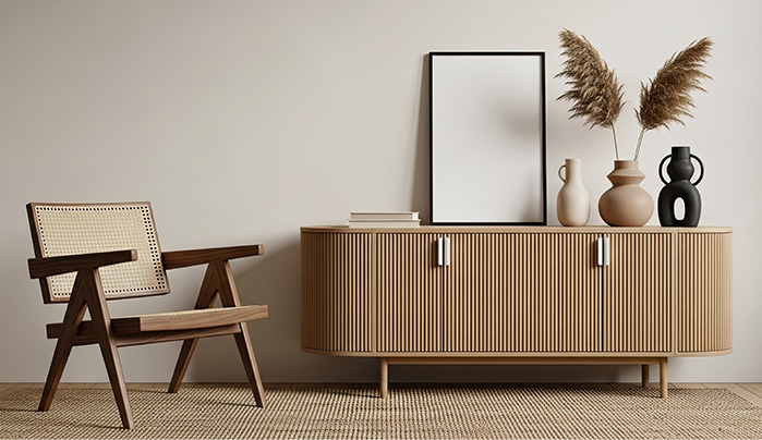 Modern woodgrain sideboard - CenturyPly