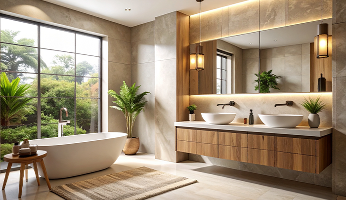 Lucida laminate for bathroom vanity - CenturyPly