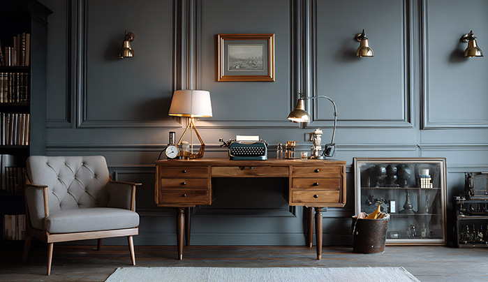 Dark and Moody - Modern Study Room Designs
