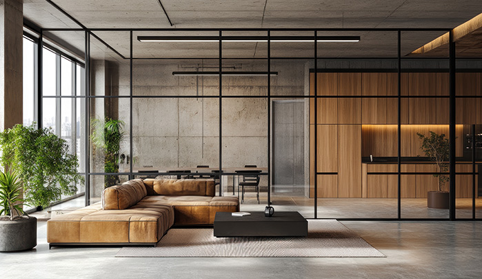 Glass Kitchen Partition Design - Elegant Kitchen Partition Designs