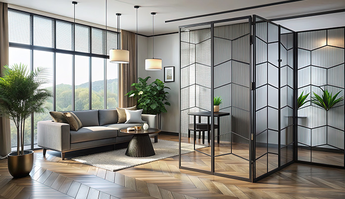 Translucent Hall Divider - Living Room Divider Ideas