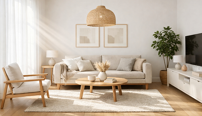 Low-profile sofa with a magazine back - Modern Wooden Sofa Design
