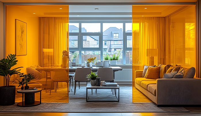 Sliding Panel - Living Room Divider Ideas