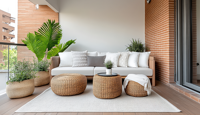 Artistic Display Balcony - Balcony Design Idea