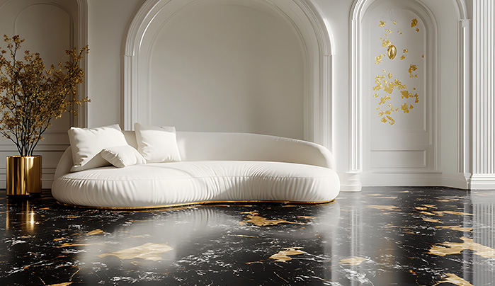  Elegant room with decorative veneer
