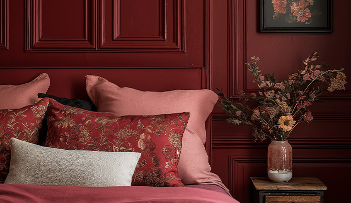 Subtle Pops of Colour -Simple Bedroom Design Ideas