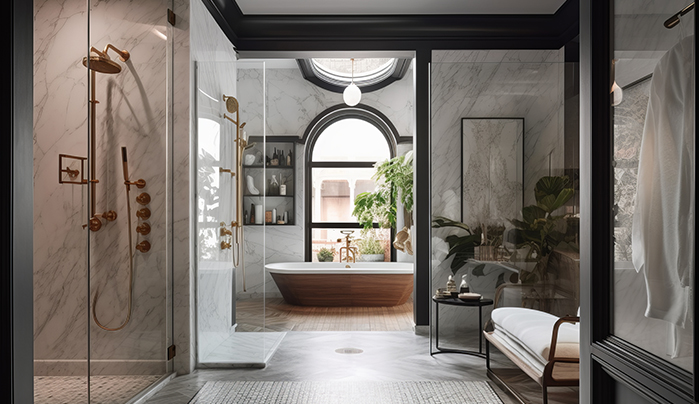 Minimal Matte PVC Doors - PVC bathroom door designs