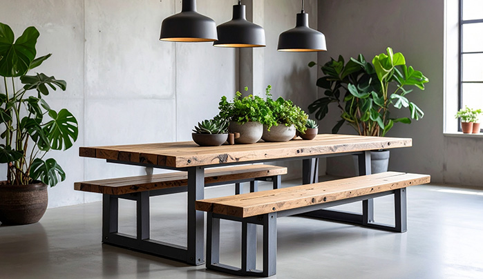 Built-In Bench Seating-Creative Small Dining Room Designs
