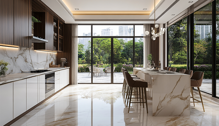 Plywood kitchen cabinet - CenturyPly