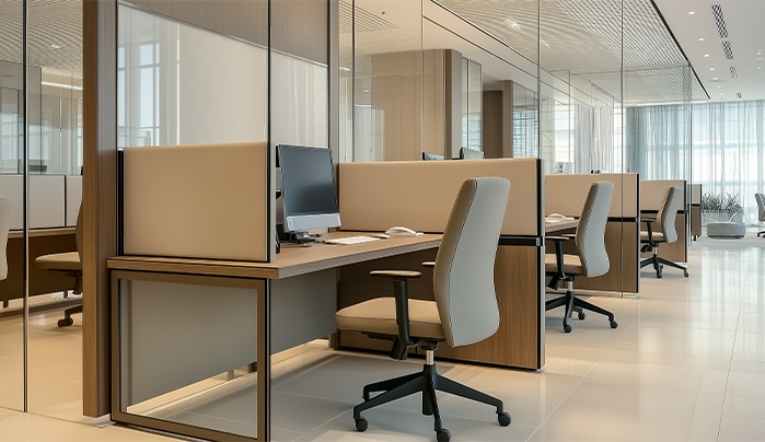 Glass partitions - Small Office Design