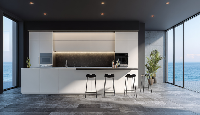 Coastal Breeze-Elegant Kitchen Design Styles