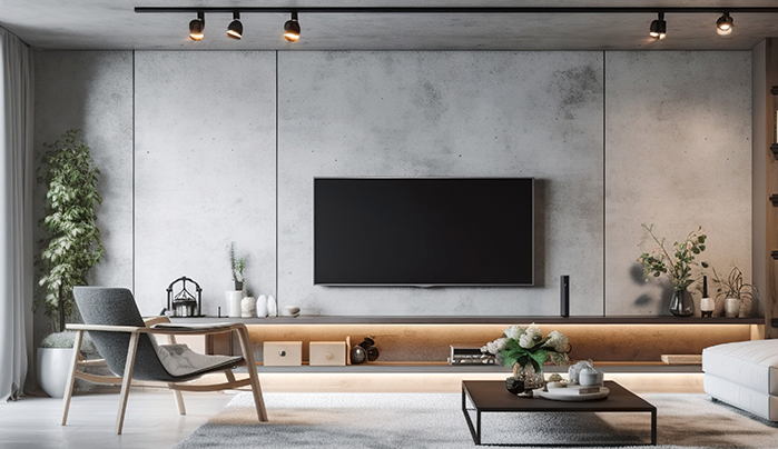 Slim Frame Setup - Modern TV Unit Design