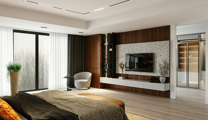 Glossy laminate TV panel - CenturyPly