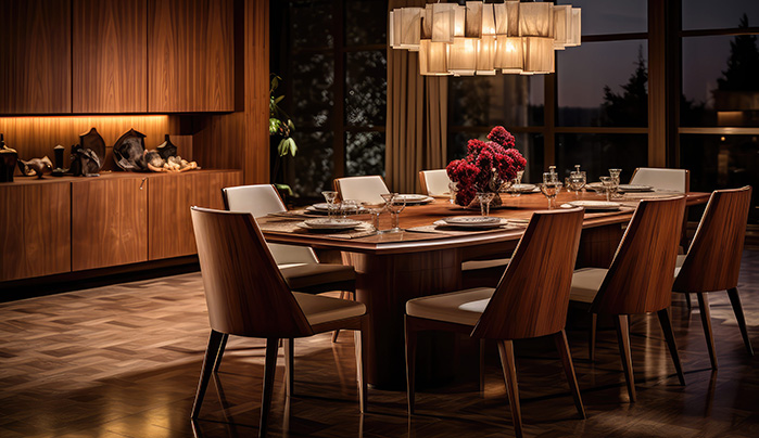 Classic family veneer table - CenturyPly
