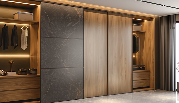 Wardrobes With Sliding Doors - Smart Plywood Wardrobe Designs