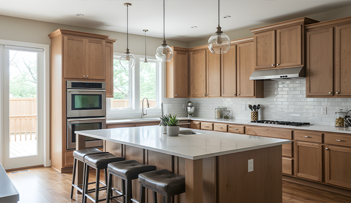 Plywood kitchen cabinet - CenturyPly