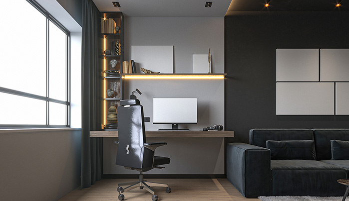 Glossy laminate desk - CenturyPly