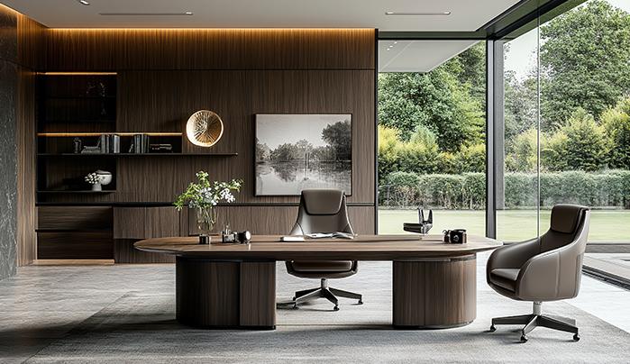 Plywood office desk - CenturyPly