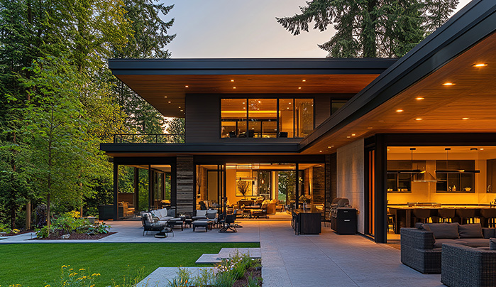 Wooden Finish Wall Panels - Exterior Wall Designs