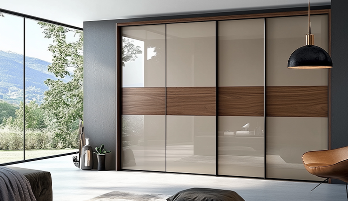 Dual-Finish Glam Wardrobe Design