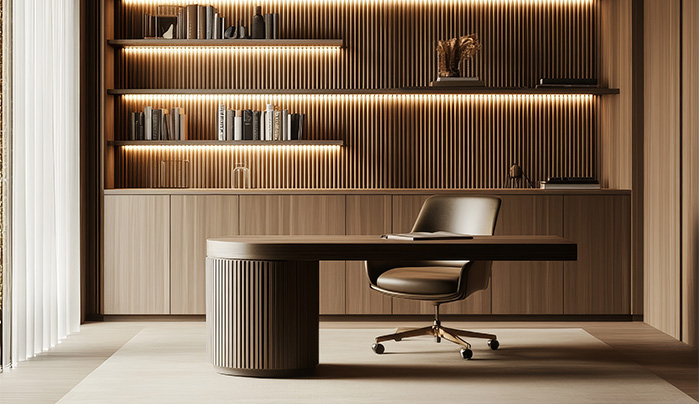 Modern laminate office desk - CenturyPly