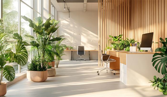 Add Biophilic Elements - Creative Small Office Design