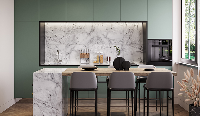 Laminate kitchen island - CenturyPly