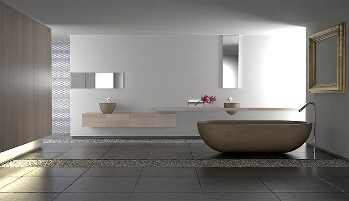 Bathroom veneer cabinet - CenturyPly