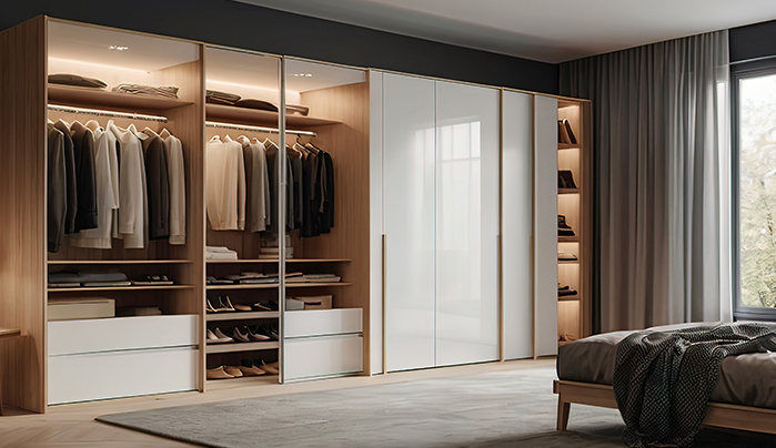 Sunmica designs for wardrobe - CenturyPly