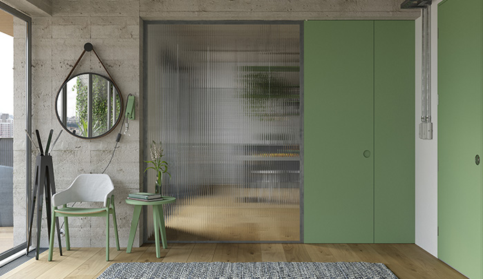 Louvered Kitchen Partition Design - Elegant Kitchen Partition Designs