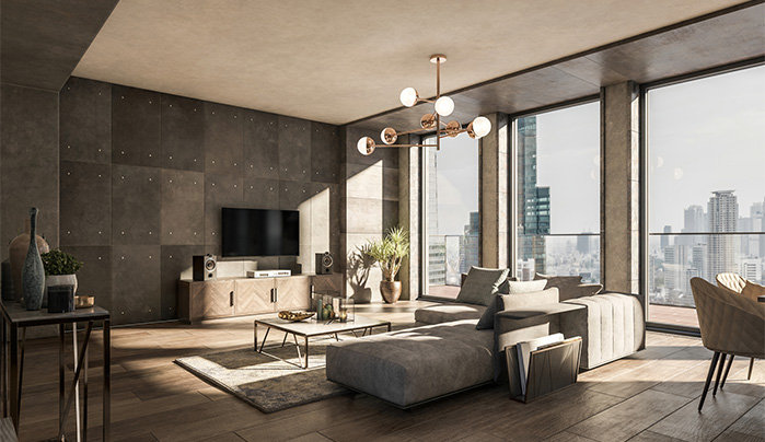 Laminate finish TV unit - CenturyPly